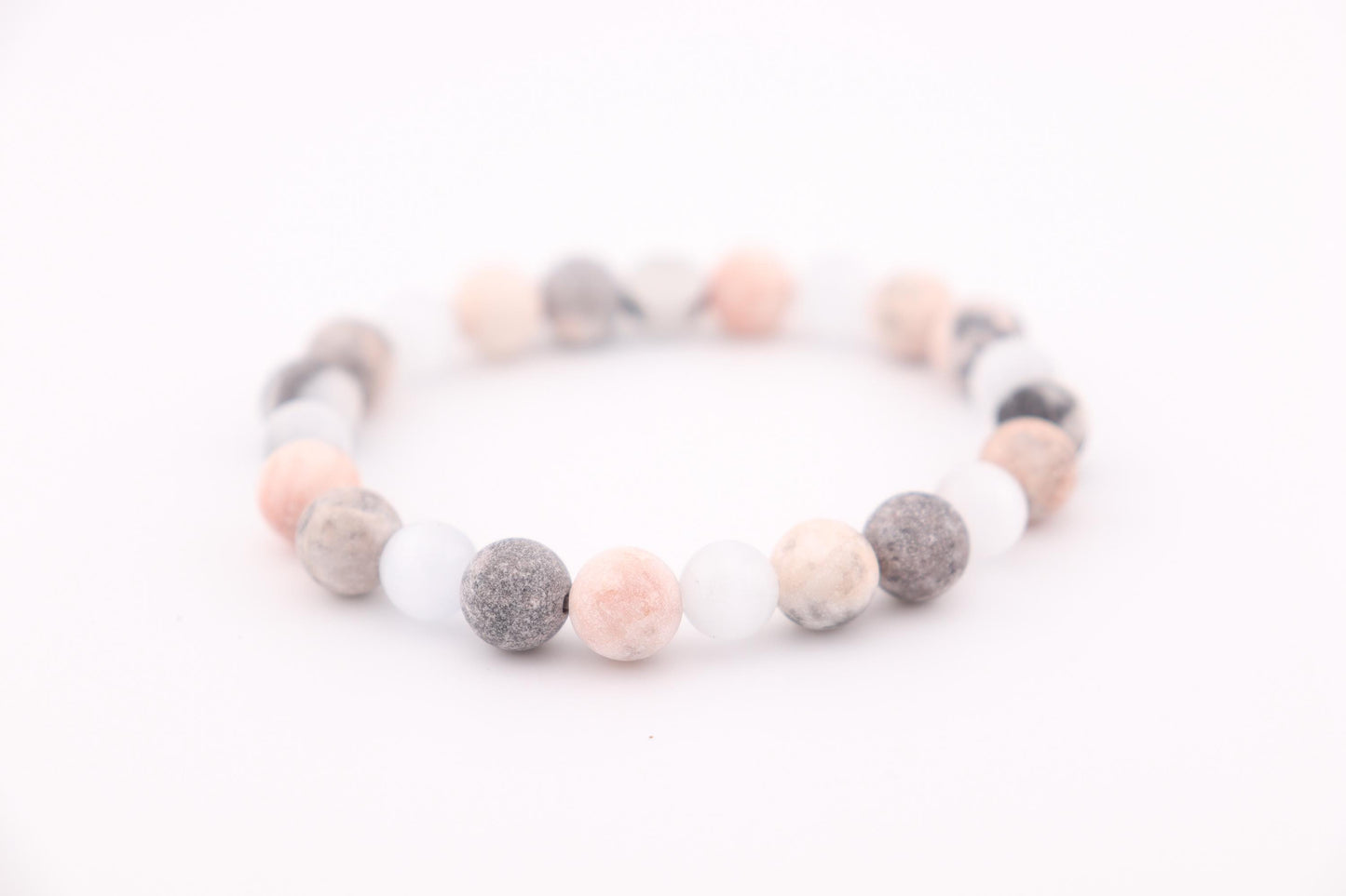 Perlenarmband Whiterose