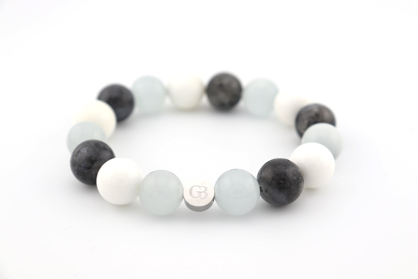 Perlenarmband Trinity White