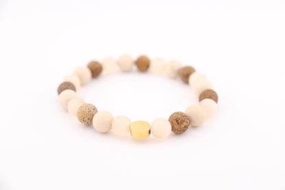 Perlenarmband Caramel