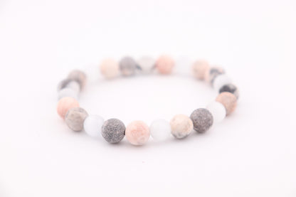 Perlenarmband Whiterose