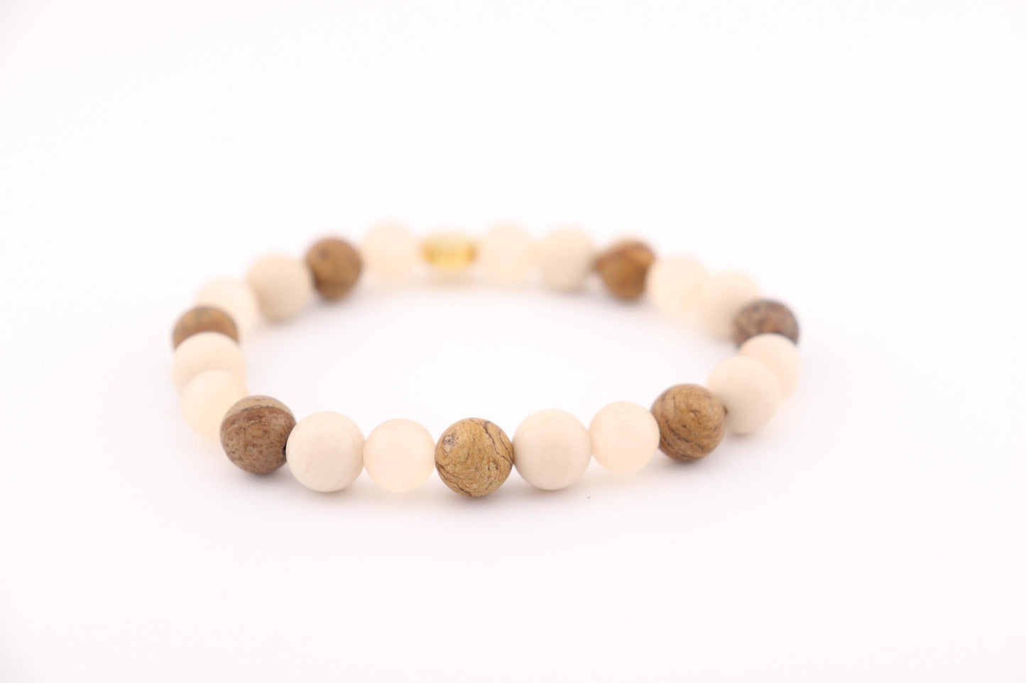 Perlenarmband Caramel