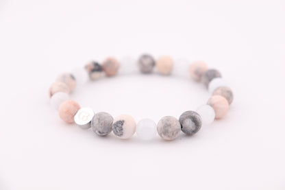 Perlenarmband Whiterose